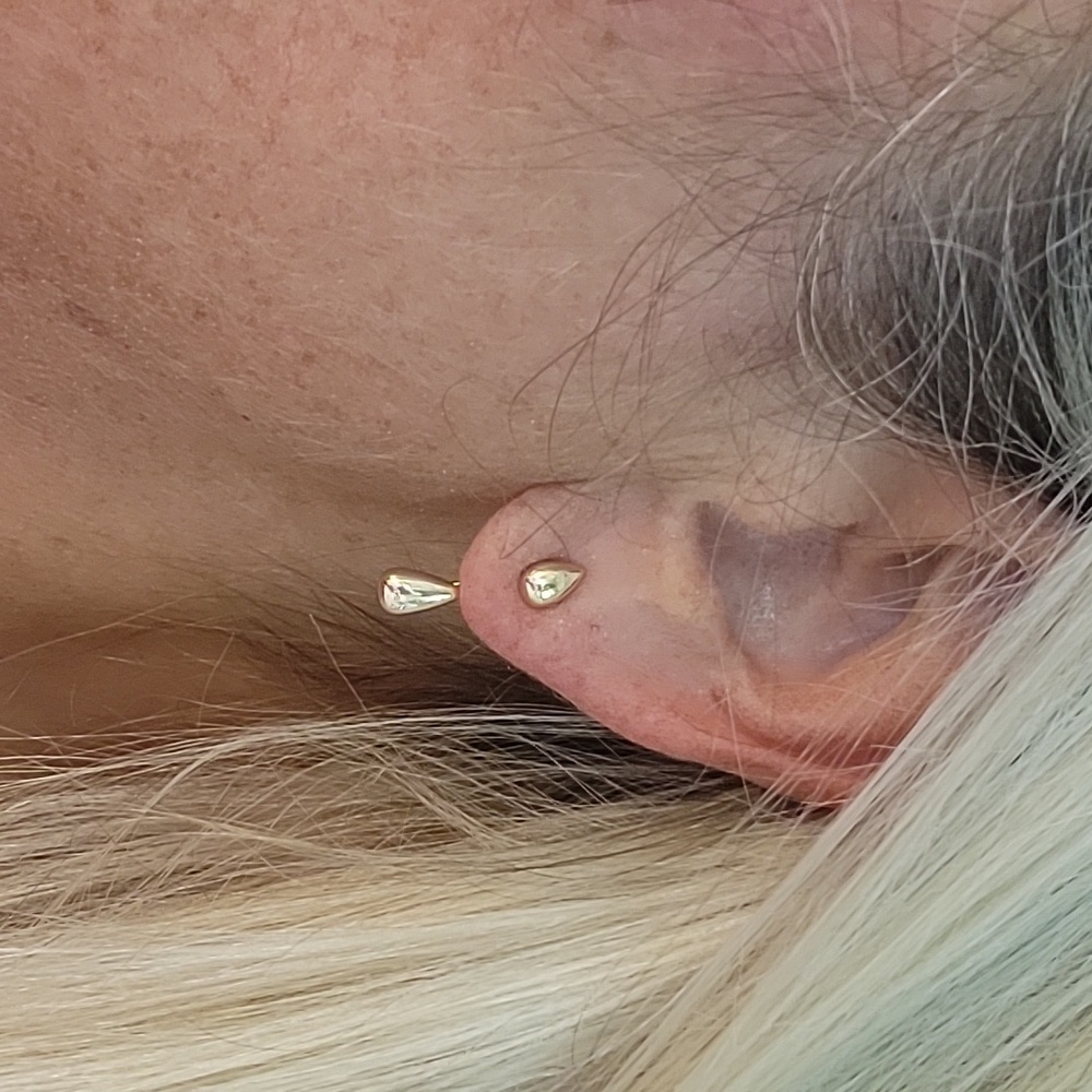 TEARDROP TOP/BOTTOM EARRINGS